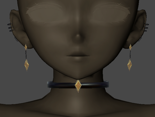 Earing and neckles simples ❤️/Free/❤️