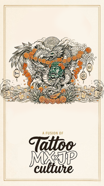Tattoo MXxJP culture (Bundle of 5 tattoo designs for your back) ❤️/Free/❤️