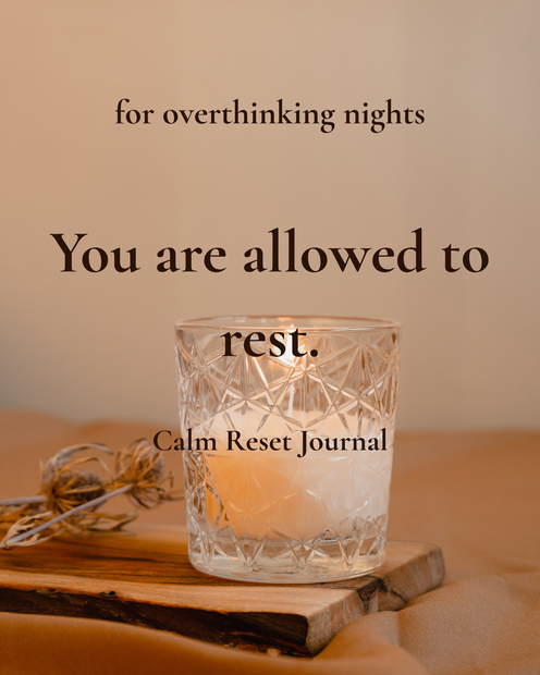 Calm Reset Journal｜考えすぎる夜のためのjournal