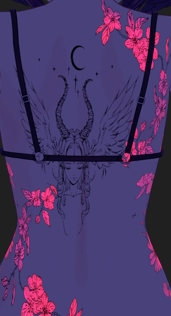 Moonlit Petal Rite ( 月下花儀 )/ tattoo ( タトゥー ) / 4k Textures 