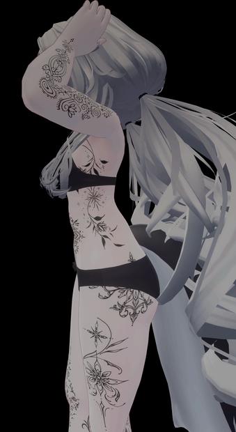 Astral Grace Tattoo ( アストラル・グレース・タトゥー )/ tattoo ( タトゥー ) / 4k Textures 