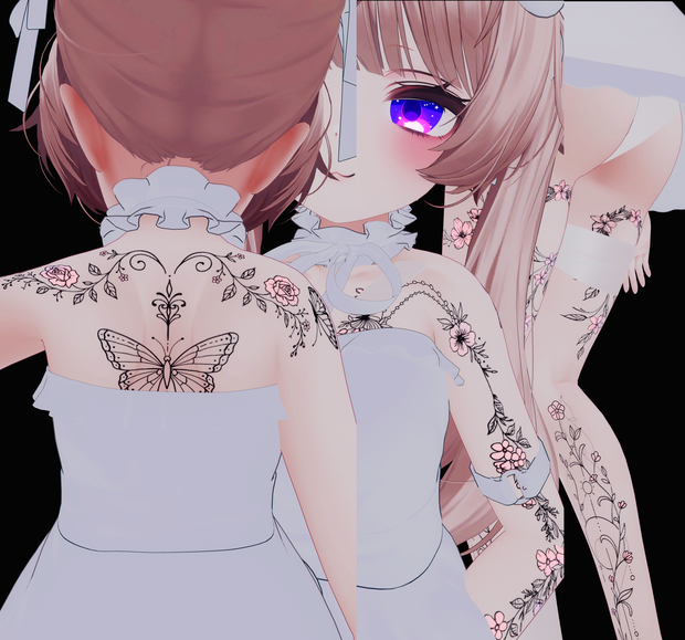Blooming Wings ( 花咲く翼 )/ tattoo ( タトゥー ) 