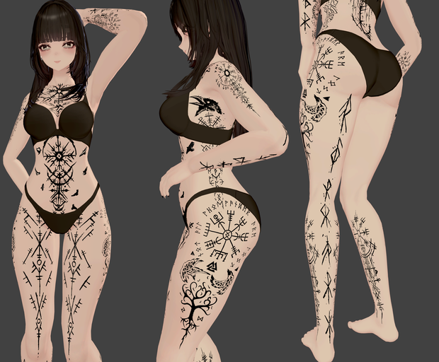 Eldritch Rune Body ( 異界ルーンボディ )/ tattoo ( タトゥー ) 