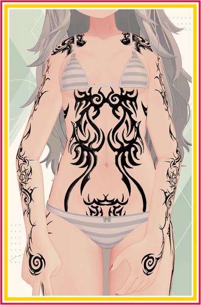 Abyss Tribal Ink ( 深淵の部族紋 )/ tattoo ( タトゥー ) 