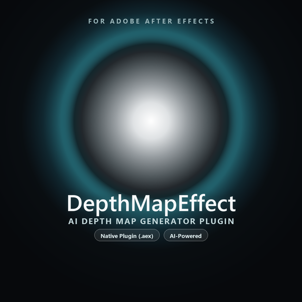 【After Effects】DepthMapEffect — AI深度マップ生成ネイティブプラグイン