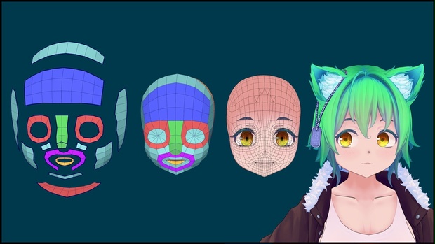 Shibahu-3Dキャラモデリングデータ - kensyouen - BOOTH
