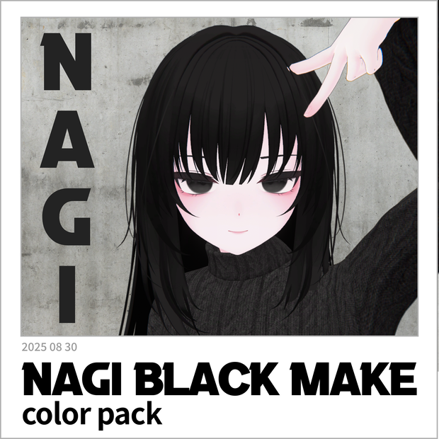 【凪-NAGI-】Black Make up Color pack with [ 23 Color ] Eye Texture