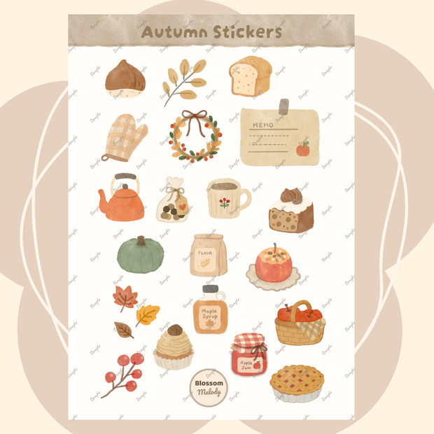 Autumn Stickers - Digital Sticker デジタルステッカー