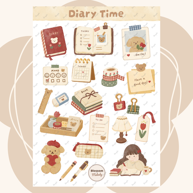 Diary Time - Digital Sticker デジタルステッカー