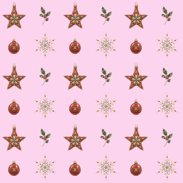 【デジタルペーパー】クリスマスオーナメント 5色セット