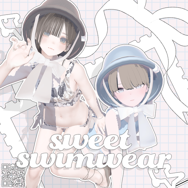 【🎀4アバター対応】sweet swimwear【VRChat】