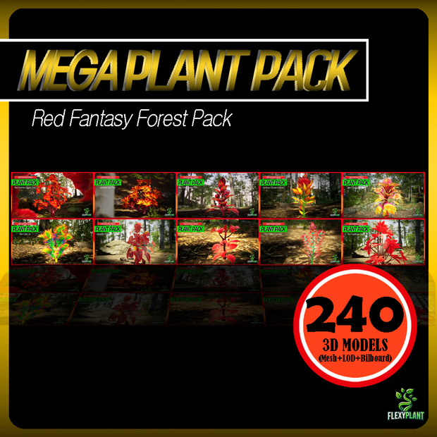 MEGA PLANT PACK - 青い森のファンタジー 10種パック