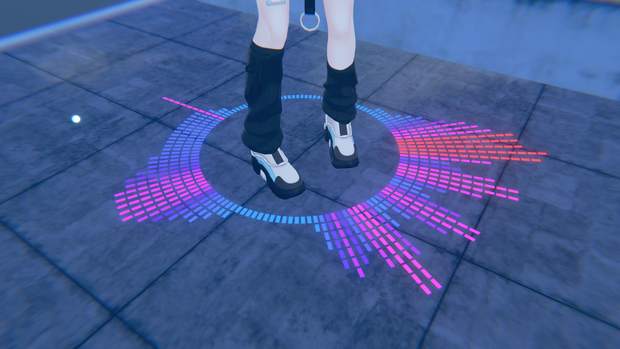 【無料 Free】VRChat AudioLinkSpectrum (Poiyomi)
