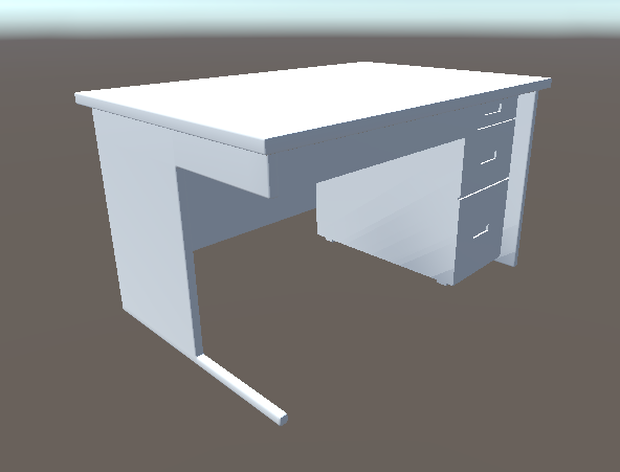 3Dモデル　机