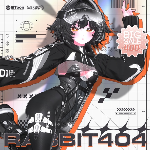 【15 avatars】💗RABBIT404⚡ - FOXYPLAY - BOOTH