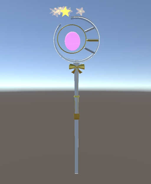 【VRC想定】【MA対応】ｍagicWand　ディスクトップモード専用　メニューパーティクル魔法