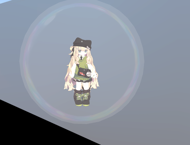 【VRChat】シャボン玉風コライダー飛行（MA対応・直下置きOK）