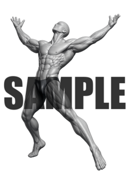 透過PNG素材｜アクションポーズ_ドラマティック_0001 / Transparent PNG image material | Action_pose_Dramatic_0001