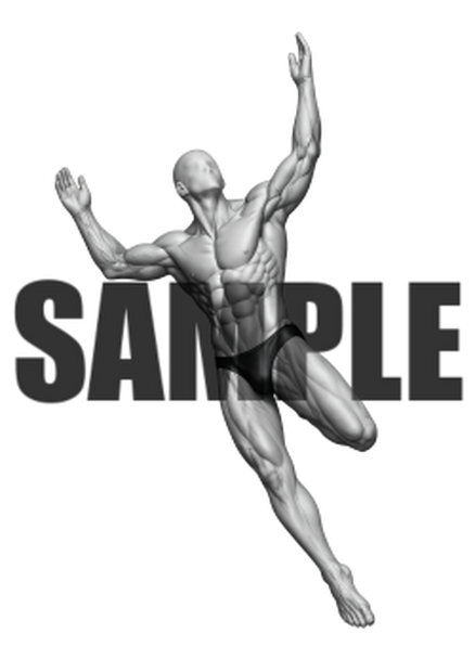 透過PNG素材｜アクションポーズ_ドラマティック_0002 / Transparent PNG image material | Action_pose_Dramatic_0002