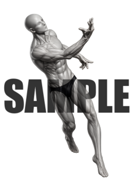 透過PNG素材｜アクションポーズ_ドラマティック_0004 / Transparent PNG image material | Action_pose_Dramatic_0004