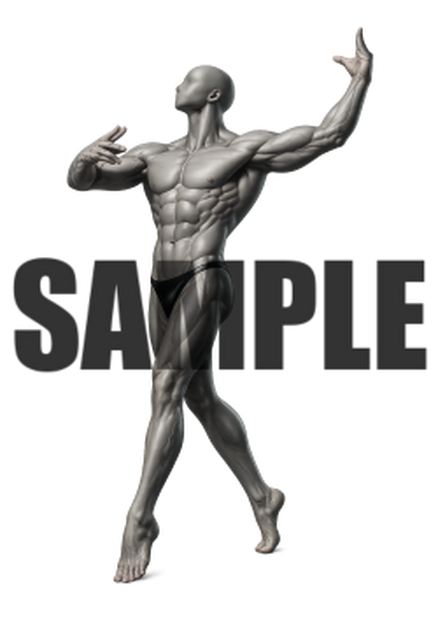 透過PNG素材｜アクションポーズ_ドラマティック_0007 / Transparent PNG image material | Action_pose_Dramatic_0007
