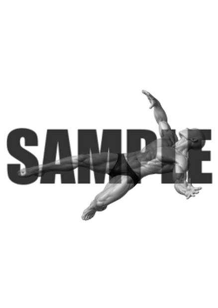 透過PNG素材｜アクションポーズ_ダメージ_0004 / Transparent PNG image material | Action_pose_Damage_0004
