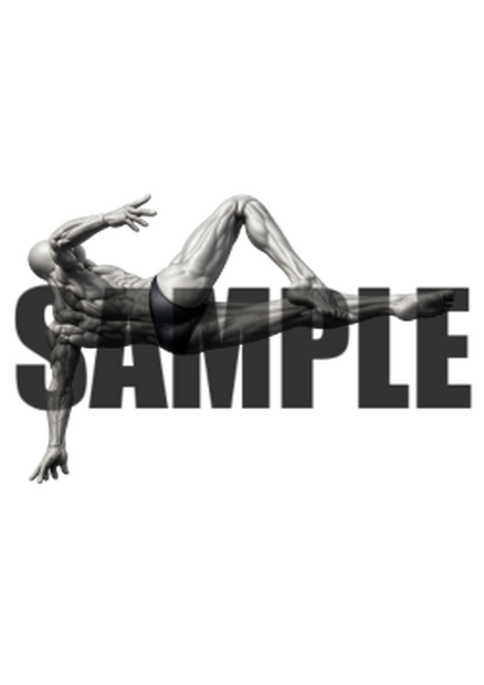 透過PNG素材｜アクションポーズ_ダイナミック_0004 / Transparent PNG image material | Action_pose_Dynamic_0004