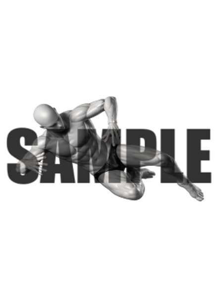 透過PNG素材｜アクションポーズ_ダイナミック_0010 / Transparent PNG image material | Action_pose_Dynamic_0010