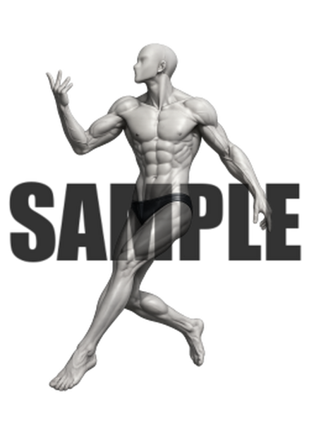 透過PNG素材｜アクションポーズ_ドラマティック_0025 / Transparent PNG image material | Action_pose_Dramatic_0025