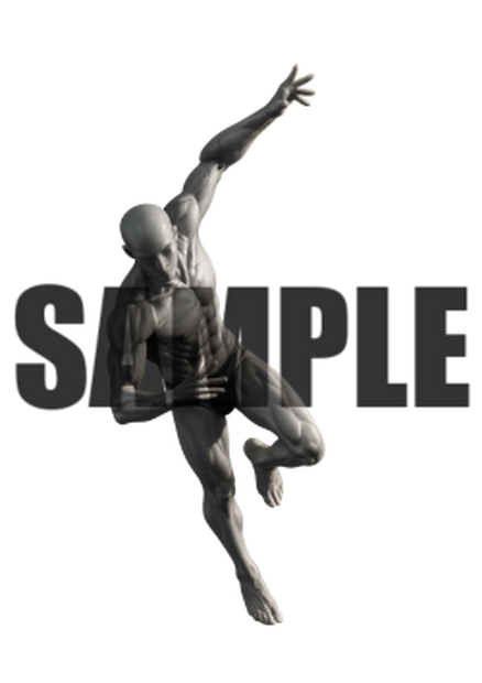 透過PNG素材｜アクションポーズ_ドラマティック_0027 / Transparent PNG image material | Action_pose_Dramatic_0027