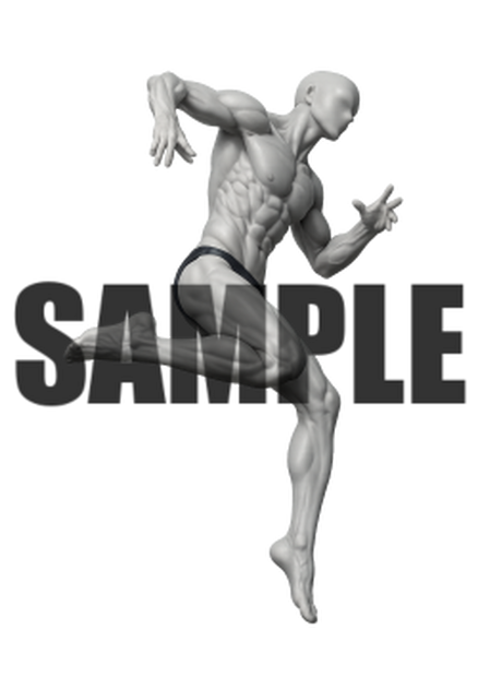 透過PNG素材｜アクションポーズ_ドラマティック_0028 / Transparent PNG image material | Action_pose_Dramatic_0028