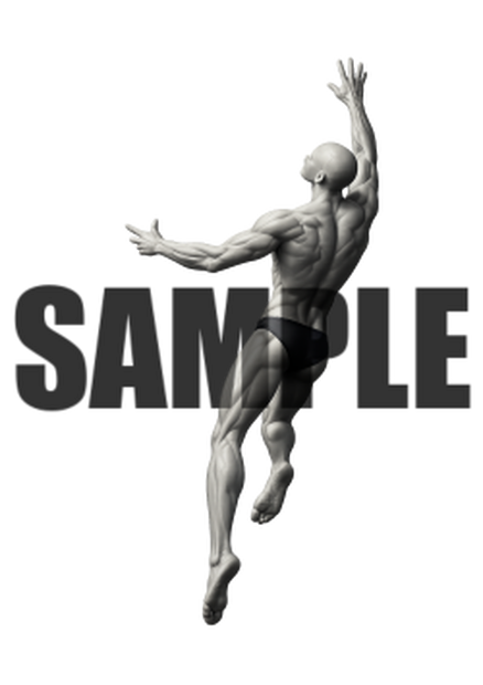 透過PNG素材｜アクションポーズ_ダイナミック_0012 / Transparent PNG image material | Action_pose_Dynamic_0012
