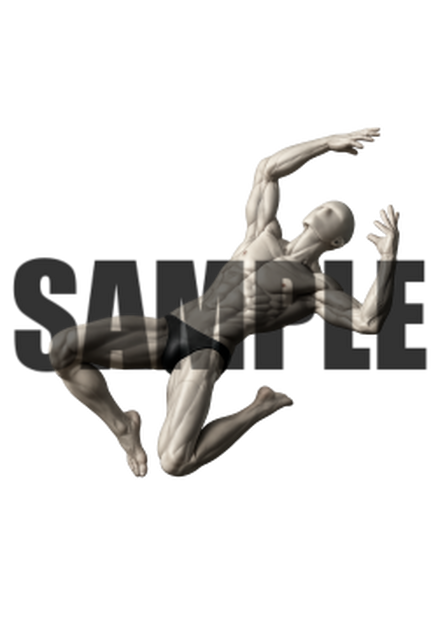 透過PNG素材｜アクションポーズ_ドラマティック_0001 / Transparent PNG image material | Action_pose_Dramatic_0029