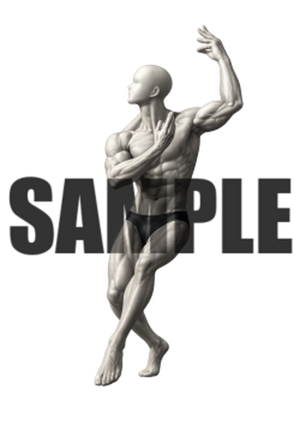 透過PNG素材｜アクションポーズ_ドラマティック_0032 / Transparent PNG image material | Action_pose_Dramatic_0032