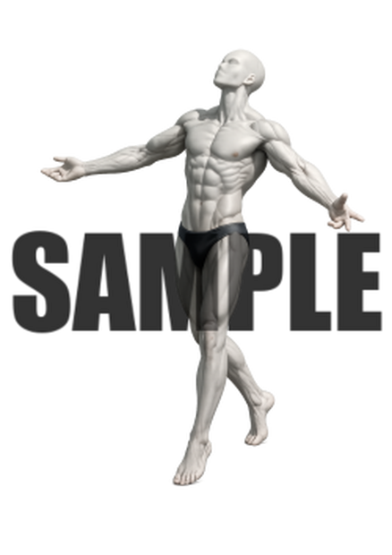 透過PNG素材｜アクションポーズ_ドラマティック_0034 / Transparent PNG image material | Action_pose_Dramatic_0034