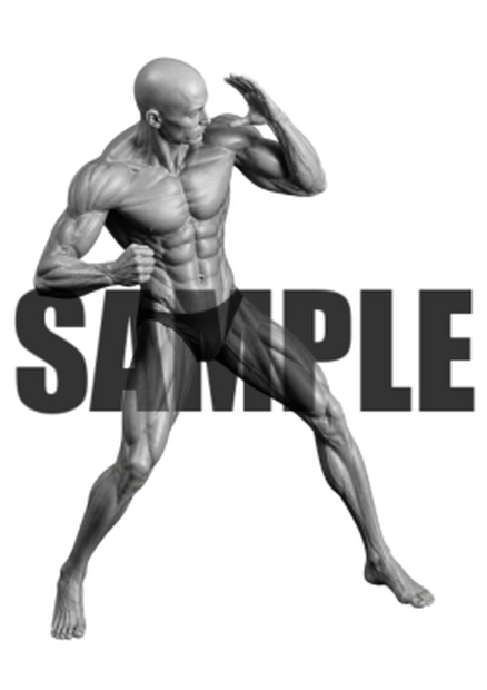 透過PNG素材｜アクションポーズ_ファイティング_0026 / Transparent PNG image material | Action_pose_Fighting_0026