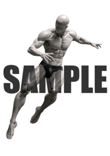 透過PNG素材｜アクションポーズ_ドラマティック_0033 / Transparent PNG image material | Action_pose_Dramatic_0033