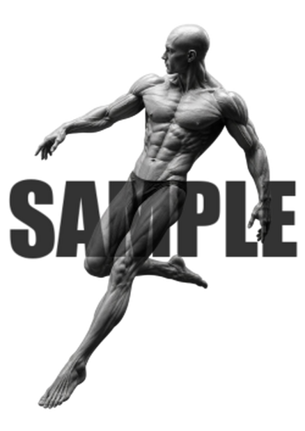 透過PNG素材｜アクションポーズ_ドラマティック_0037 / Transparent PNG image material | Action_pose_Dramatic_0037