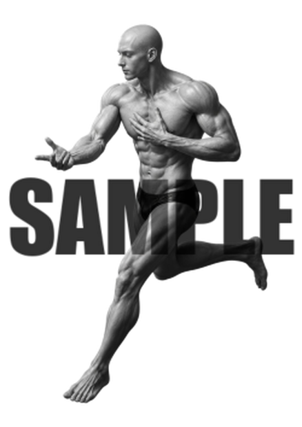透過PNG素材｜アクションポーズ_ドラマティック_0006 / Transparent PNG image material | Action_pose_Dramatic_0006