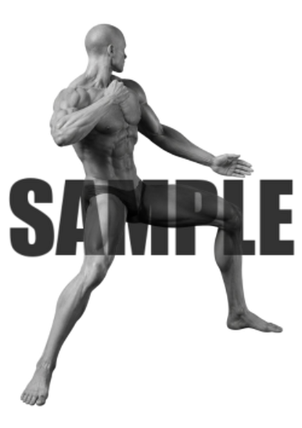 透過PNG素材｜アクションポーズ_ファイティング_0032 / Transparent PNG image material | Action_pose_Fighting_0032