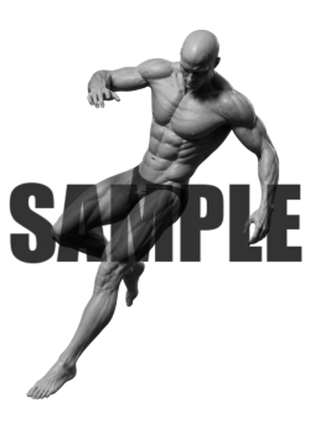 透過PNG素材｜アクションポーズ_ファイティング_0034 / Transparent PNG image material | Action_pose_Fighting_0034