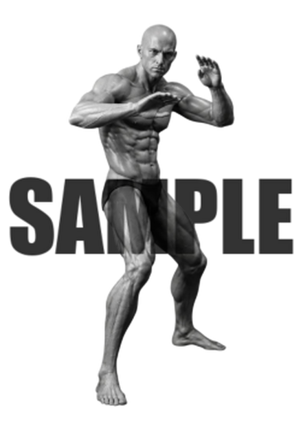 透過PNG素材｜アクションポーズ_ファイティング_0038 / Transparent PNG image material | Action_pose_Fighting_0038