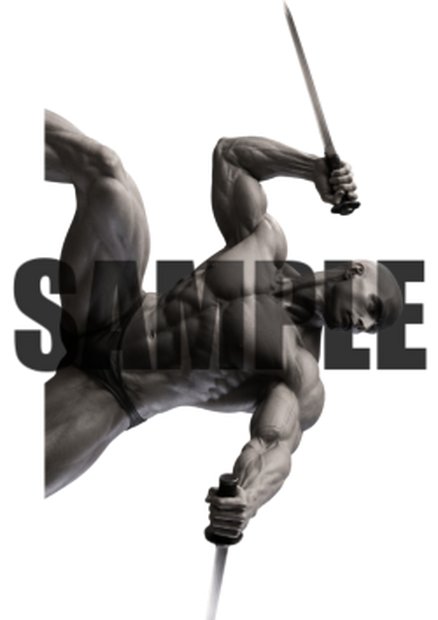 透過PNG素材｜アクションポーズ_ソード_0010 / Transparent PNG image material | Action_pose_Sword_0010