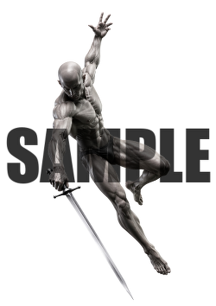 透過PNG素材｜アクションポーズ_ソード_0027 / Transparent PNG image material | Action_pose_Sword_0027