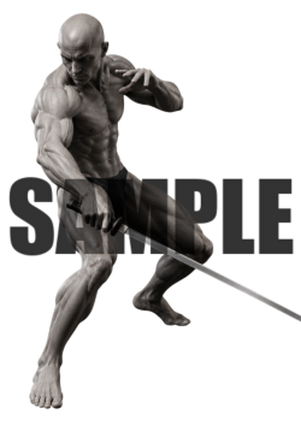 透過PNG素材｜アクションポーズ_ソード_0043 / Transparent PNG image material | Action_pose_Sword_0043