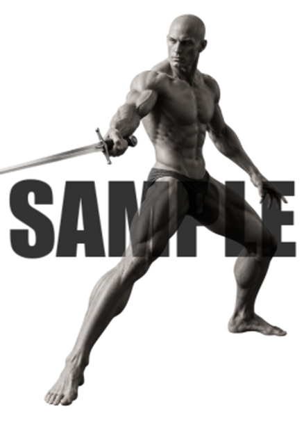 透過PNG素材｜アクションポーズ_ソード_0040 / Transparent PNG image material | Action_pose_Sword_0040