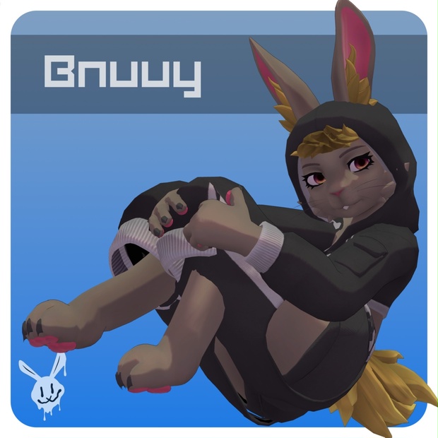 The Bnuuy [Cinners] furry bunny rabbit avatar for vrchat - cinners - BOOTH