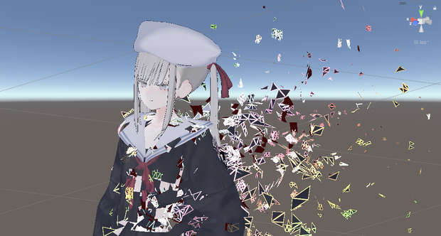 MeshShatter - メッシュが剥がれて消えるフェーダー【無料】