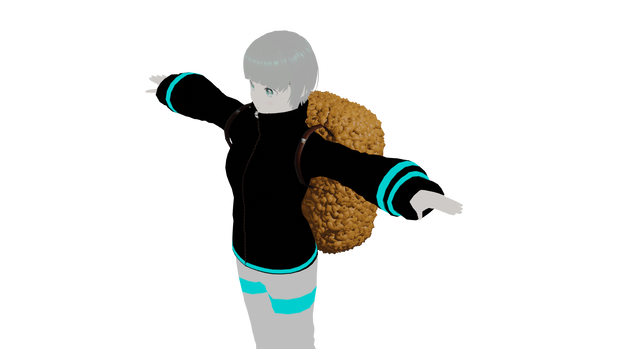 歩くシズル感！ビッグカツバッグ-サクサクver（3Dモデル）
