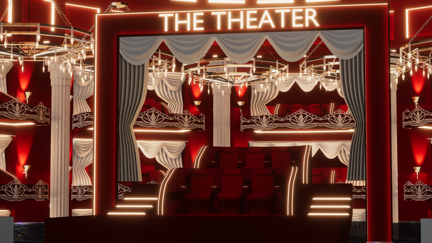 WARUDO(PRO/STANDARD) SHOWCASE ENVIRONMENT - V016 THE THEATER SET 3in1